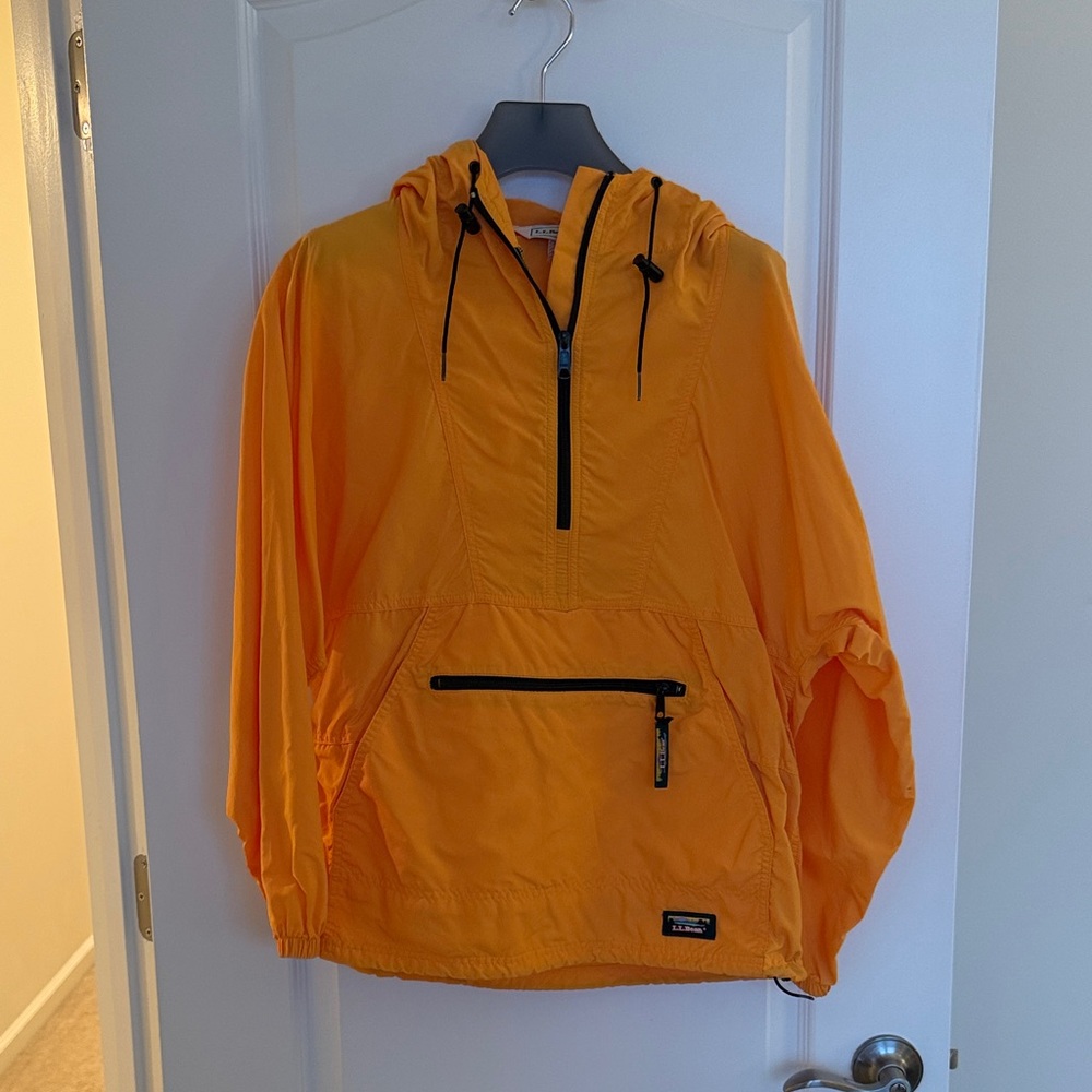 L.L. Bean Orange Hooded Jacket